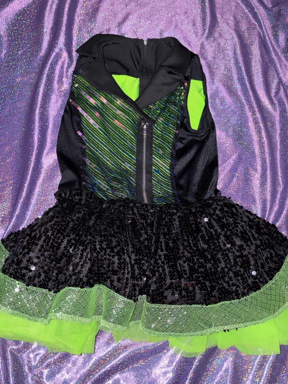 Weissman Showtime lime green & black